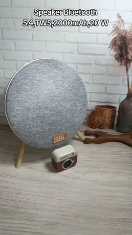 BBL speaker bluetooth portable wireless hemat daya suara 360° bass mantap TWS pairing hadiah terbaik.