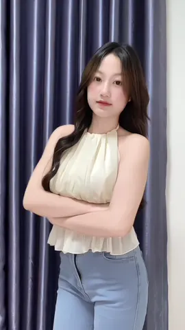 #ไอเดียแต่งตัว#เสื้อผูกคอโชว์หลัง#เสื้อผ้าผู้หญิง#เสื้อผ้าแฟนชั่น 