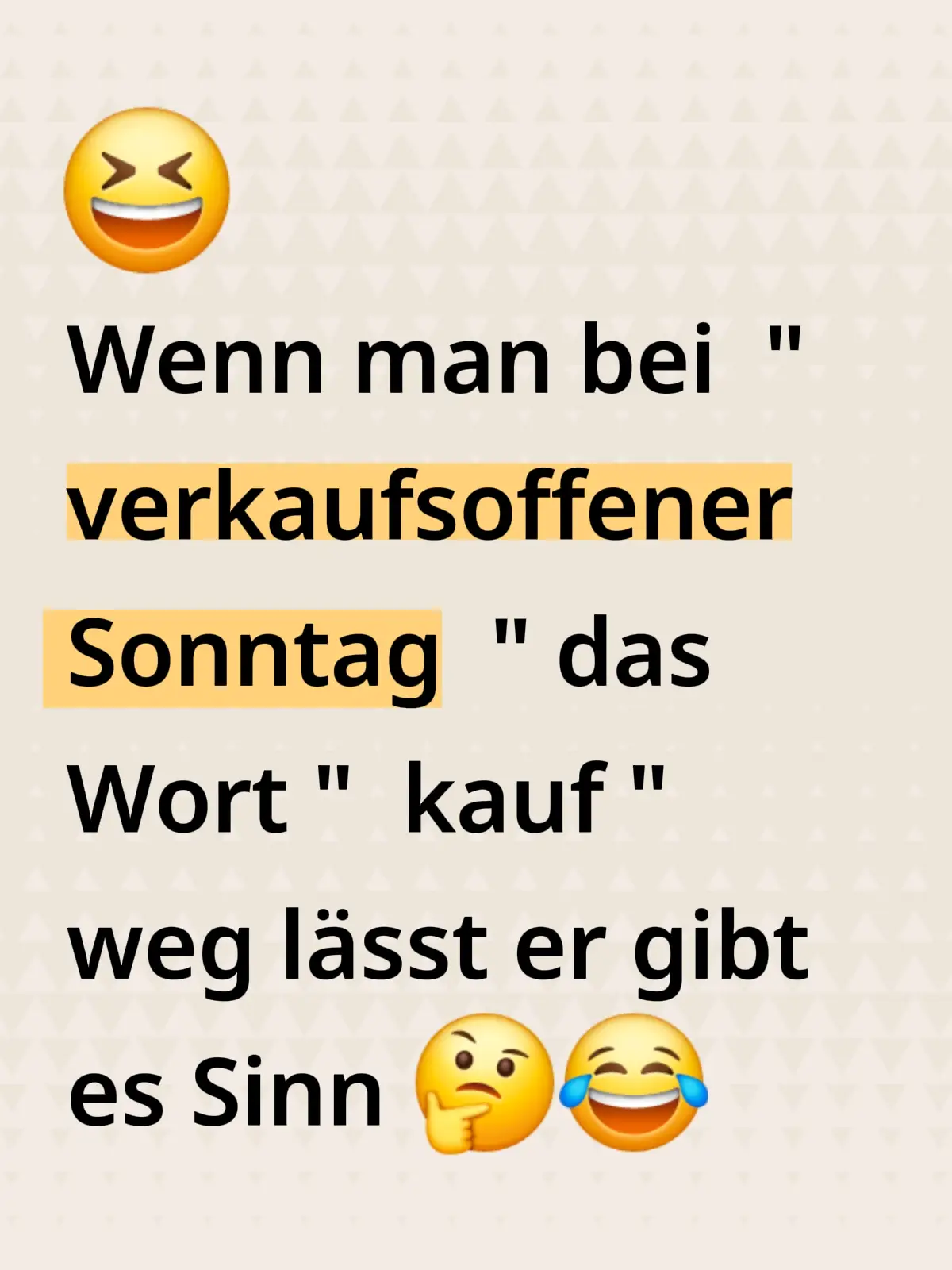 In dem Sinne, ich bin heute shoppen 👍😂 Wünsche euch allen einen schönen Sonntag ❤️🫶 #forjoupage #NotizzettelVibes #Weißheitdestages #lachflash😂😂😂 #kaffee 