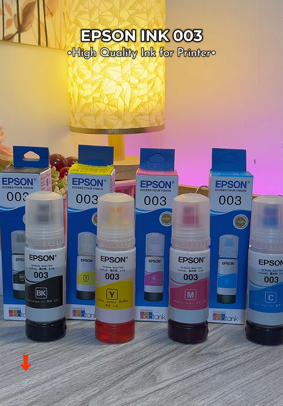 High Quality Ink for Printer EPSON INK 003. #epson #ink #printerink #epsonprinter #schoolessentials 