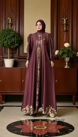 Faraz Label - KARYN DRESS (TANPA HIJAB) Busana Muslim Wanita Dress Armany Arabian Silk Printing Sultan Gamis Silk Mewah Tren Lebaran 2026 #dressarmanysilk #dressprinting #dresssilk #gamissilk #gamislebaran 