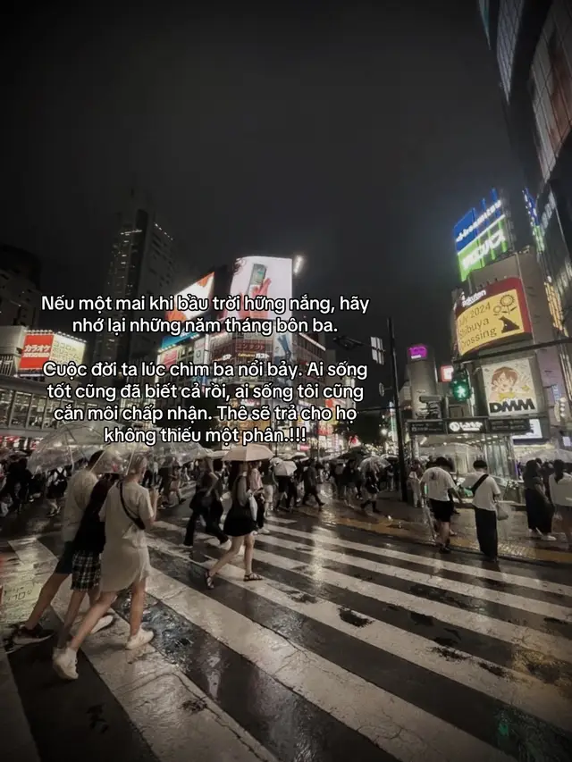 Nếu một mai khi bầu trời hững nắng, hãy nhớ lại những năm tháng bôn ba. Cuộc đời ta lúc chìm ba nổi bảy. Ai sống tốt cũng đã biết cả rồi, ai sống tôi cũng cắn môi chấp nhận. Thê sẽ trả cho họ không thiếu một phân.!!!#kevietloi47 