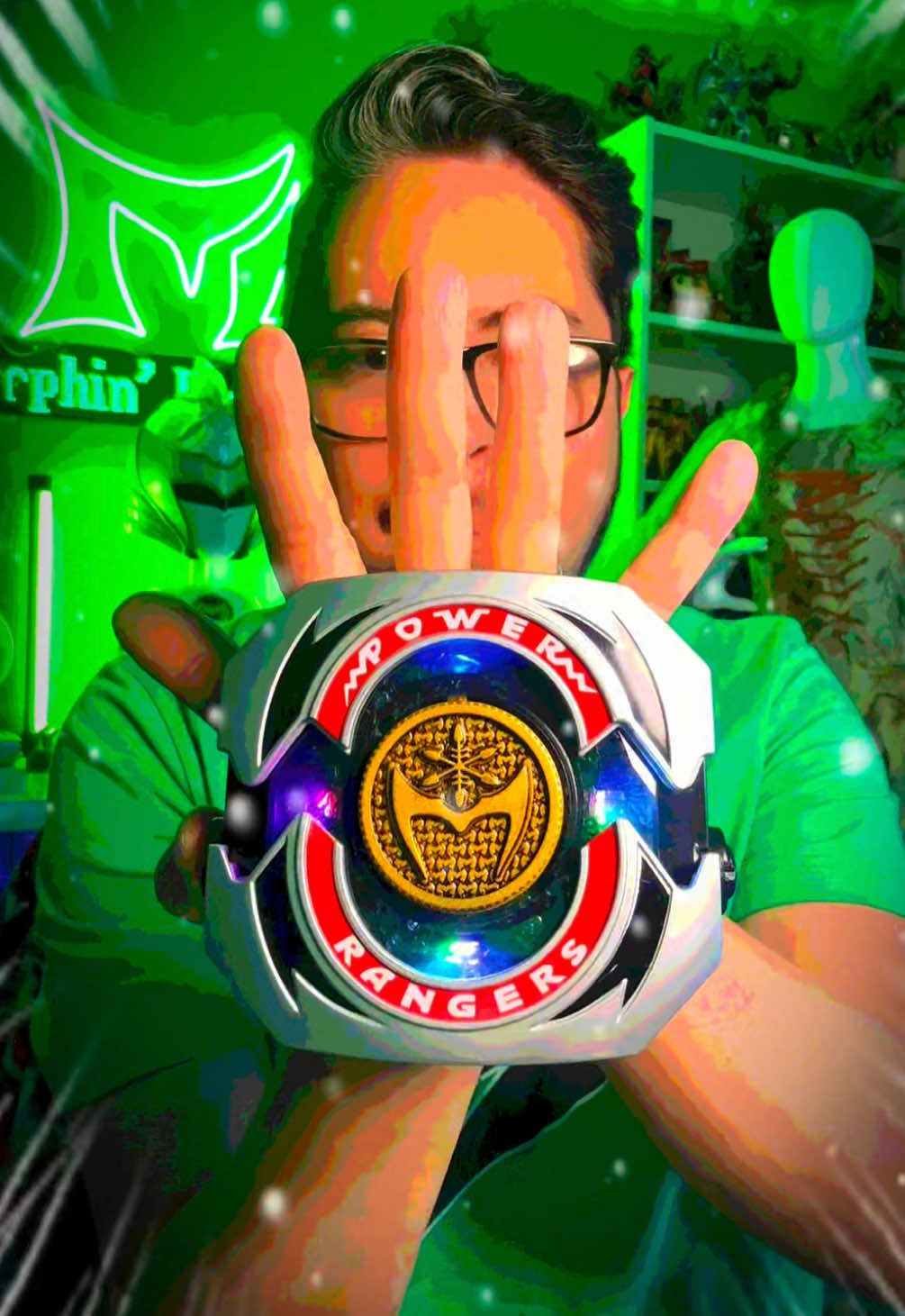 Showing off my NEW White Mystic / Snow Staff Power Coin custom made by RangersForge for the Udonna Shrine Collection! 🤍❄️⚡️#powerrangers #mysticforce #magiranger 