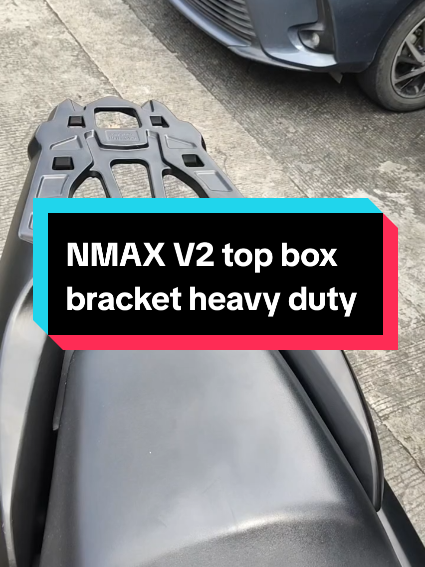 NMAX V2 rear bracket top box bracket heavy duty #nmaxv2topboxbraket #topboxbracketnmax #titokviralvideo #tiktokfyp #tiktokshopph 