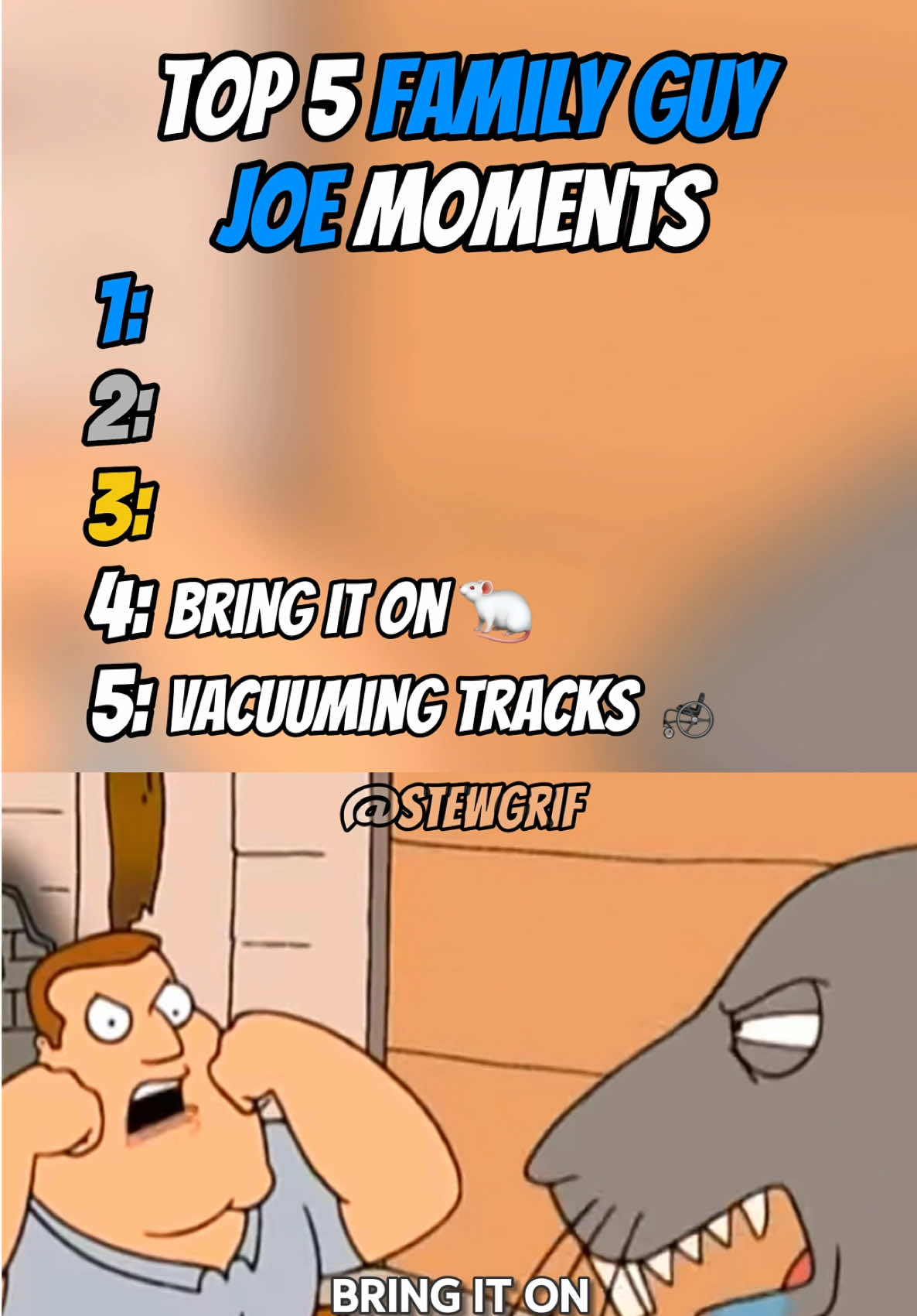 Top 5 Joe Swanson Moments | #familyguy #corecore #familyguyclips #ranking #fypシ゚ 