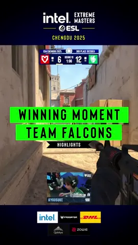 @Falcons Esports winning moment against @MOUZ 🥉 #ESL #gaming #cs2 #esports #iemchengdu2025 