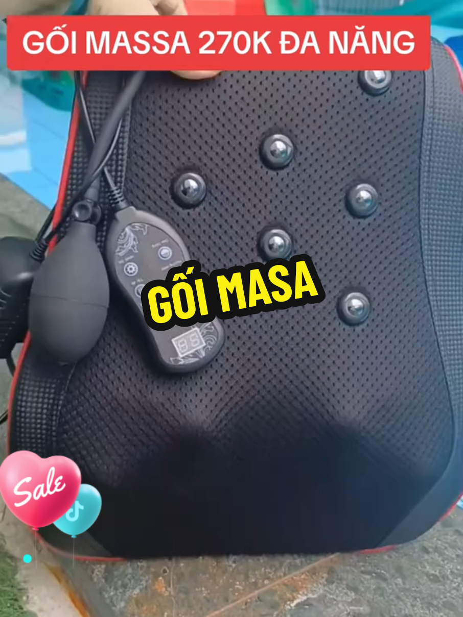 Gối Masa Cổ Vai Gáy Đa Năng #goimassage #goimassagecovaigay #massage #greenmaxshop 