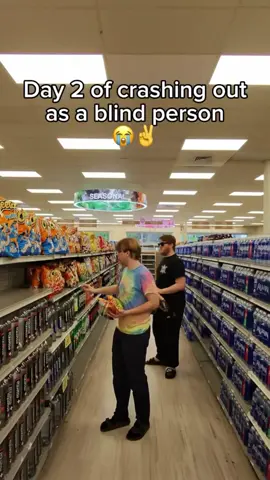 Day 2 of crashing out as a blind person 💀💀💀 #blind #blindprank #pranksters 