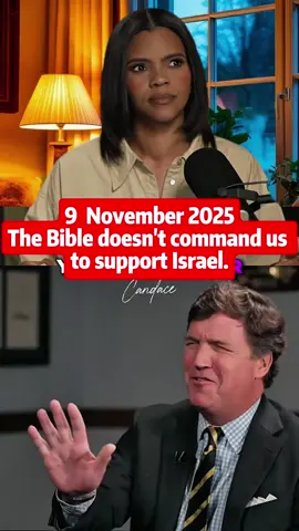 The Bible doesn't command us to support Israel. #Candace 