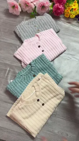 Q34 Combo Bộ Len Gân Lông Xù, bộ dài tay thu đông cho bé#xuhuongtiktok #bodaitaythudongchobe #bododaitaychobe 