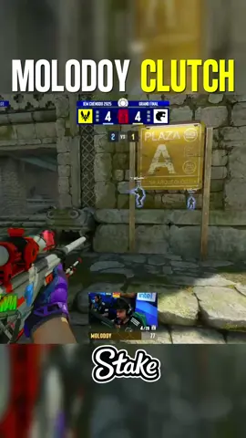 Molodoy CLUTCH vs VITALITY at the GRAND FINAL 😳 #cs2 #molodoy #FURIA #teamvitality