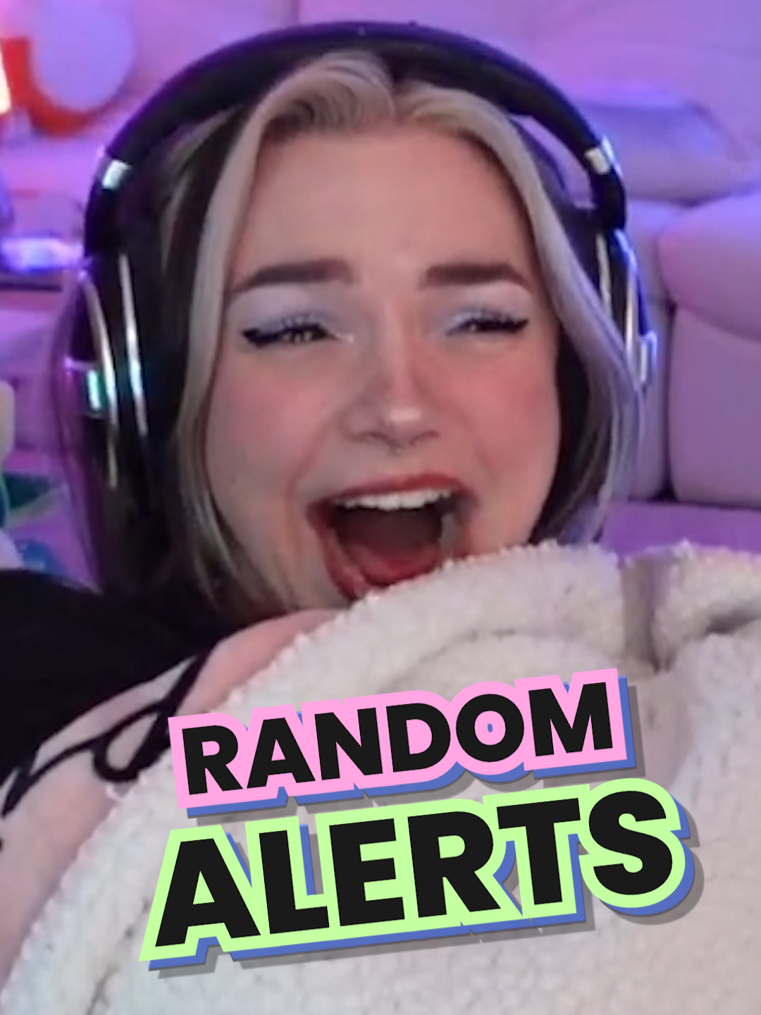 I used an alert randomizer on twitch 😂 #justchatting #roastme #funnymoments #girlstreamer #perfecttiming