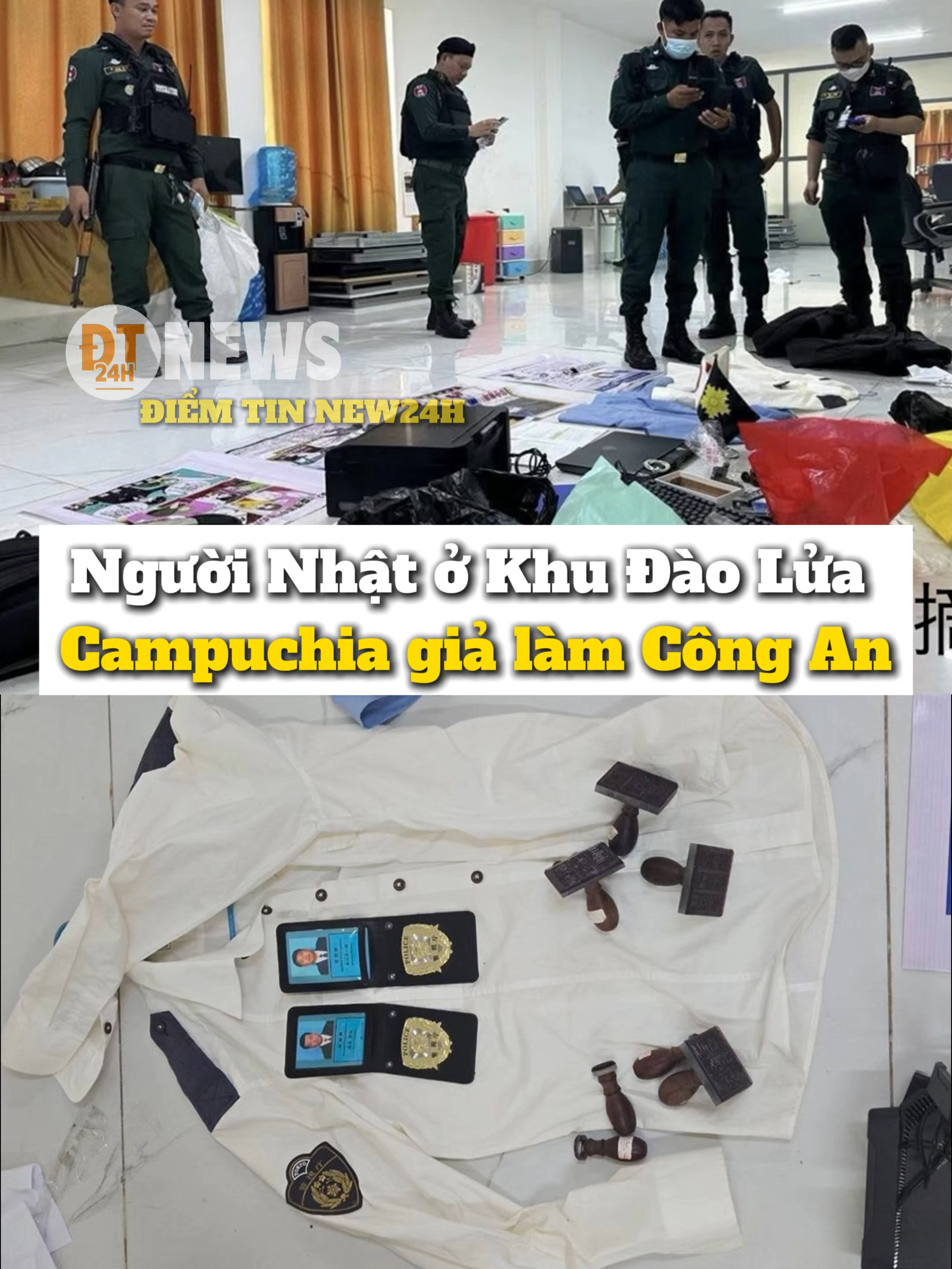 Người Nhật ở Khu Đào Lửa Campuchia giả Công An #diemtinnew24h #tiktoknews #phapluat #tintuc #campuchia
