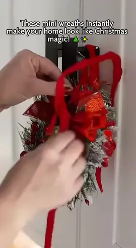 Turn every corner into Christmas magic! 🎀✨ Easy to hang, beautifully crafted — grab your 6-pack mini wreath set now before it sells out!”#tiktokshop #tik #tiktokshopblackfriday #tiktokmademebuyit 