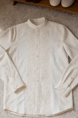 MOC Kemeja Koko Lengan Panjang Pria Rifqi - white#kemko #kemejakoko 