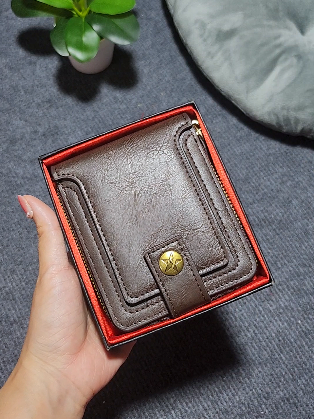 Ví Da Nam SHABILI Dạng Khoá Kéo . #vídanam #Vída #Vida #xuhuong #taphoakhangtrang @TẠP HÓA KHANG TRANG 