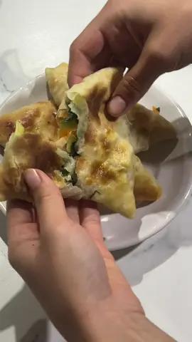 Delicious Pumpkin & Herbs Samosa  — Crispy, Light and Full of Flavor! #pumpkinsamosa #herbsamosa #food #homemade #fyp 