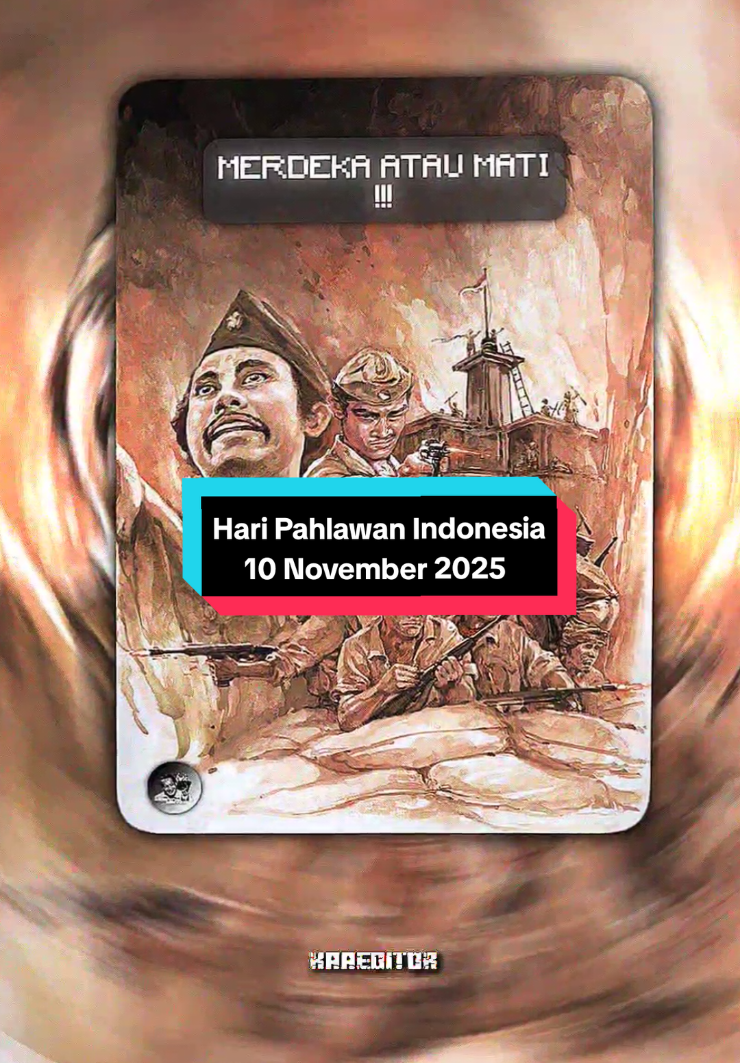 Memperingati Hari Pahlawan Nasional  10 November 2025 ✨ Hari Pahlawan Di Indonesia, Hari Pahlawan diperingati setiap tanggal 10 November untuk mengenang Pertempuran Surabaya pada tahun 1945, yang merupakan salah satu pertempuran terbesar dan paling penting dalam sejarah kemerdekaan Indonesia. Pada hari itu, kita menghormati jasa para pahlawan yang telah berjuang untuk kemerdekaan dan kedaulatan Indonesia. Mereka adalah inspirasi bagi kita untuk terus berjuang dan maju. - - #kaaeditior #haripahlawan #pahlawanindonesia #indonesiaviral #History 