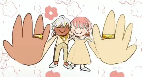 Mikamon for their 2130 days 🌸💛 #obeymeshallwedate #obeymefanart #obeymemammon #ocxcanon #fyp 