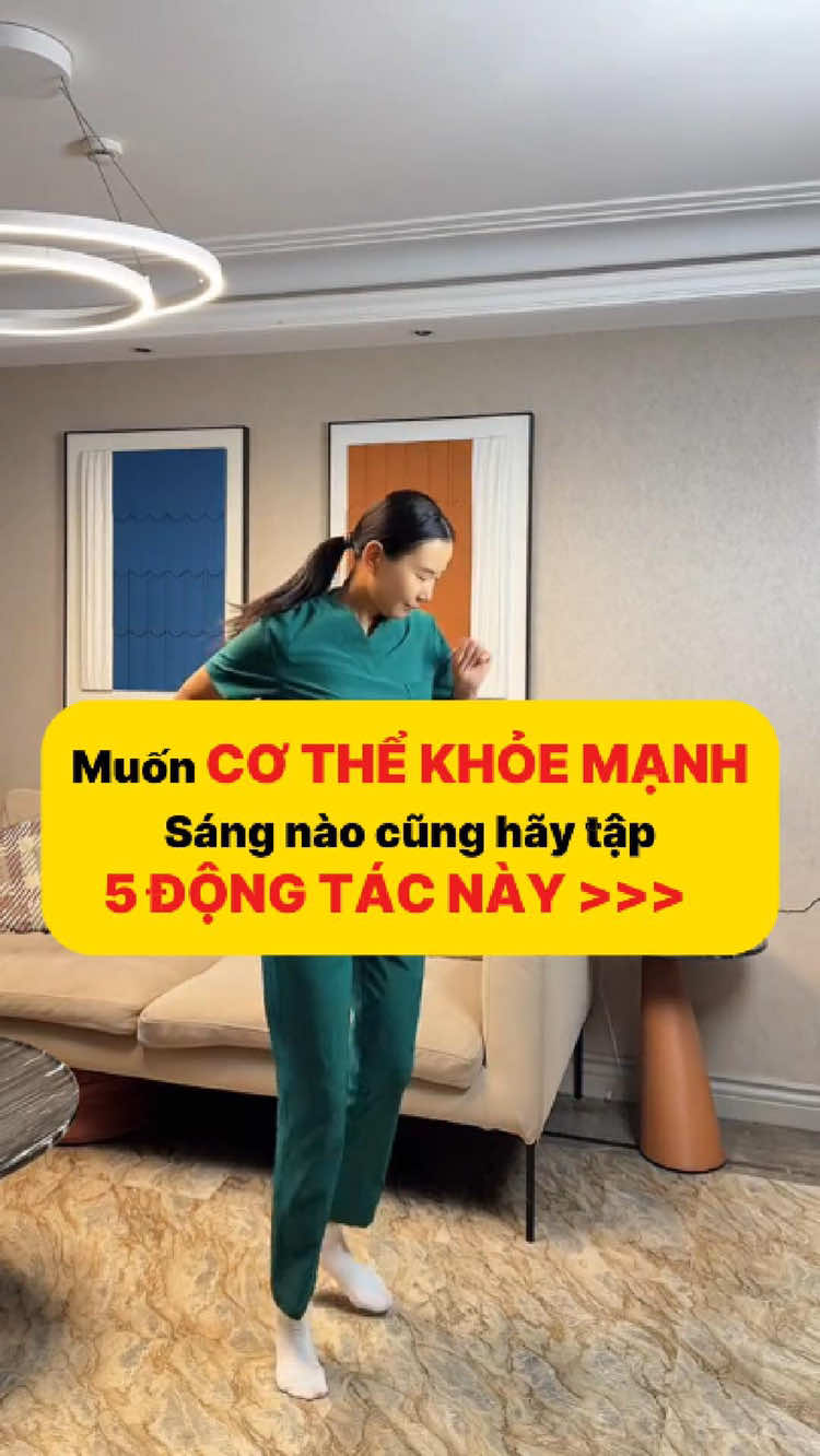 Muốn CƠ THỂ KHỎE MẠNH Sáng nào cũng hãy tập 5 ĐỘNG TÁC NÀY #thoaihoacotsong #thoatvidiadem #thoátvịđĩađệm #chiropractic #xuongkhop 