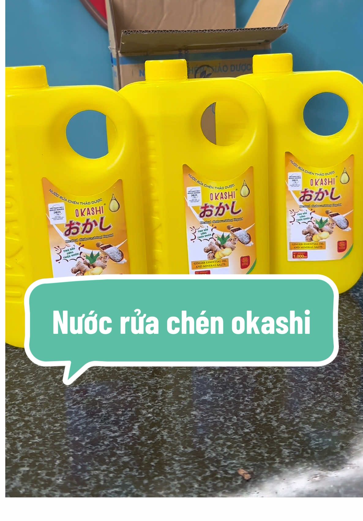 Nước rửa chén thảo dược okashi, không gây khô da hay kích ứng da tay, rửa scahj nhanh, khử mùi hiệu quả #nuocruachen #nuocruabat #nuocruachenokashi #nuocruachenthiennhien #hanhmet7review 