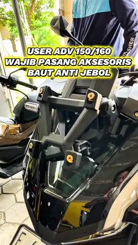 2 Aksesoris wajib buat user Honda ADV 150/160 1.Baut anti jebol 2.Cover crankcase #afmotoshop #afmoto #afmotokeren #covercrankcase #bautantijebol 