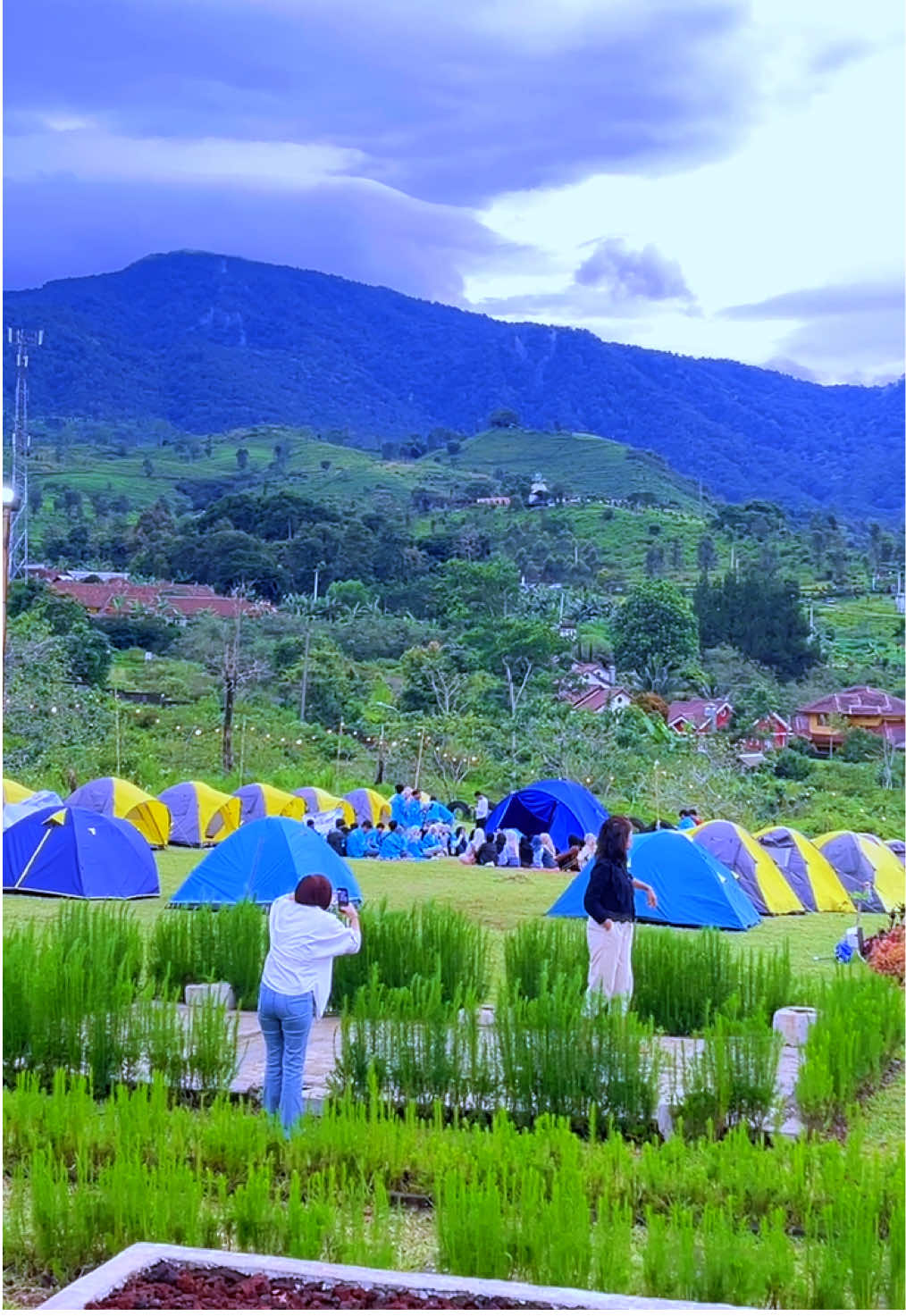 Camping buat tahun baru emang cocok di Bukit Layangan guys. View dengan pegunungan dan suasana syahdu bikin campinh kamu semakin seru banget bareng family😍😘 #fouryou #wisata #tempatviral #masukberanda #camping 