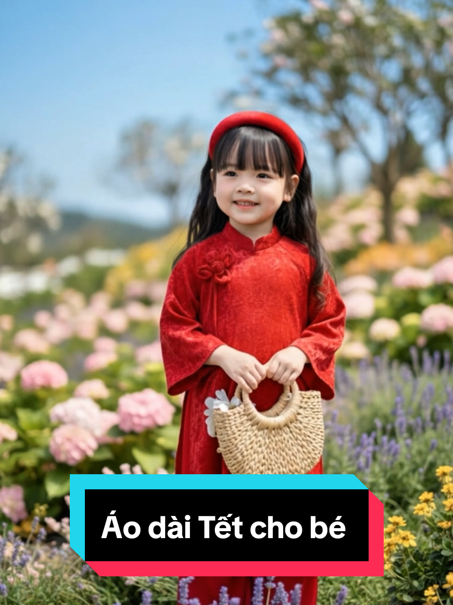 Sét áo dài cách tân xinh xắn cho bé gái#aodaitet #aodaitetchobegai #têt2026#xuhuong #shopmebim 