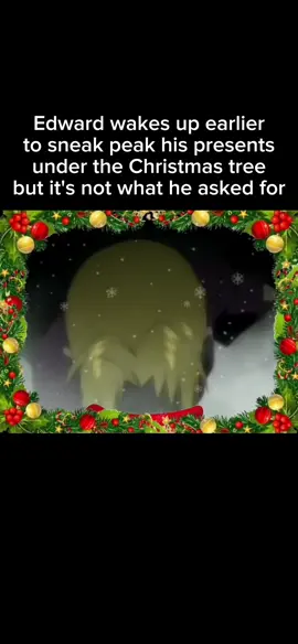 Getting school supplies as a christmas present is the worst feeling a kid could ever have 🥹 #anime #fullmetalalchemist #edwardelric #christmas #fyp 