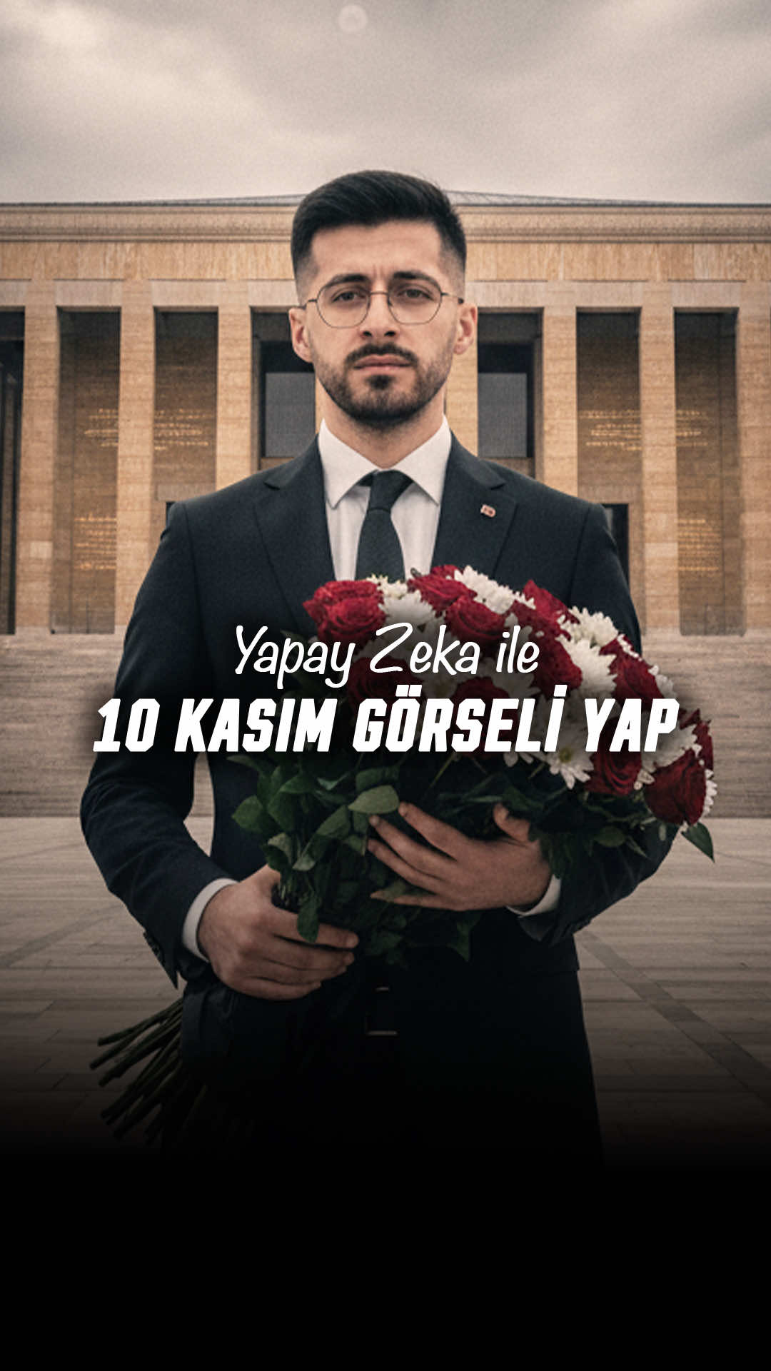 Kullanmak için kaydet… #10Kasım için bu görseli yapay zeka ile hazırladım. Nasıl yapılır? videoda anlattım. Prompt’u mesajla almak için yorum bırak. #yapayzeka #googlegemini #nanobanana #10kasım1938 
