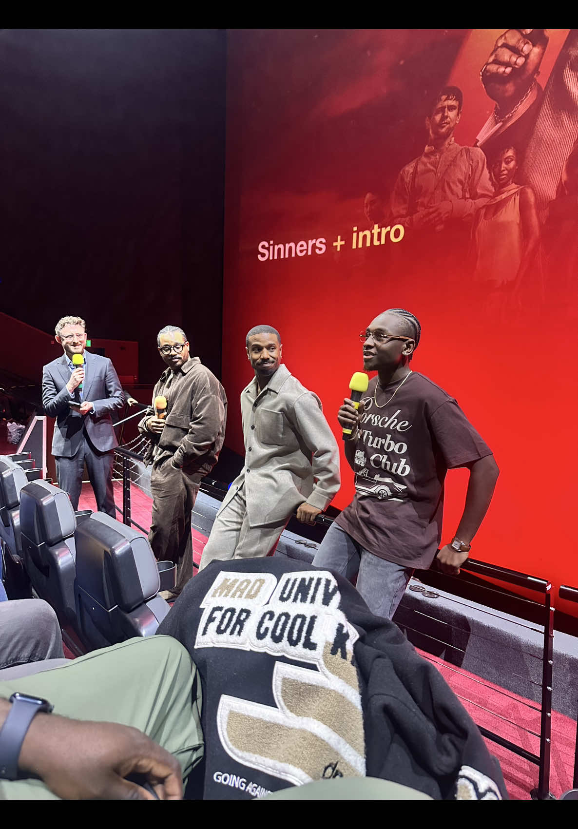 I was clearly in awe 😂😅 When you’re given free last minute tickets to watch your fave film of the year with your fave cast 🤩 #sinners #michaelbjordan #ryancoogler #milescanton #imax 