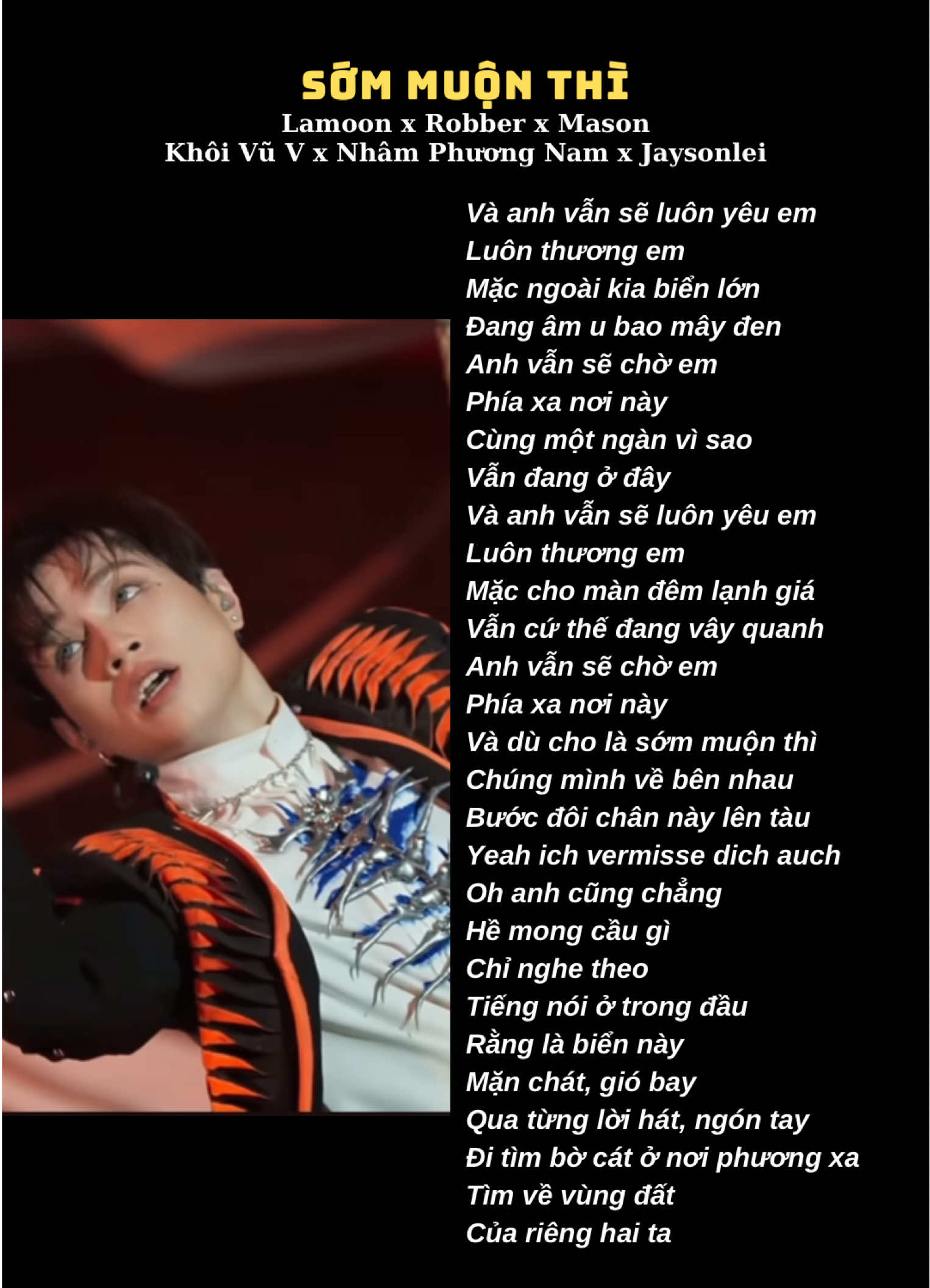 Sớm Muộn Thì | Ver Khôi Vũ #nhachaymoingay #lyrics #anhtraisayhi2025 #khoivu #sommuonthi 