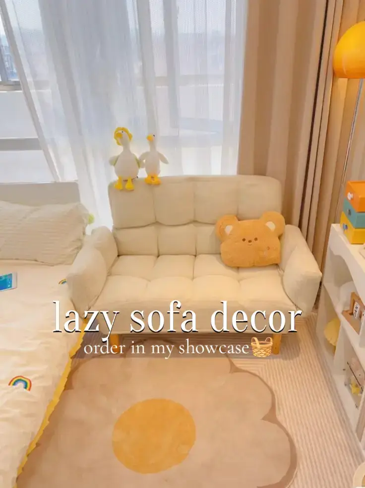 Fodable lazy sofa room decor. #foryoupage #creatorsearchinsight #roomdecor #lazysofa 