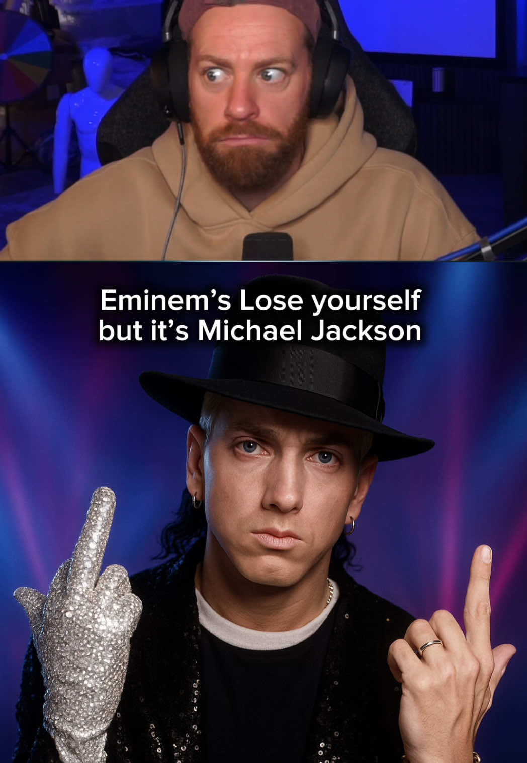 I’m bouncing to this 🤯😂🫶🏻 #reactionvideo #michaeljackson #aicovers