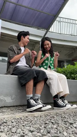 Not trying to match, but somehow we always do. #Converse #Chuck70 #fyp