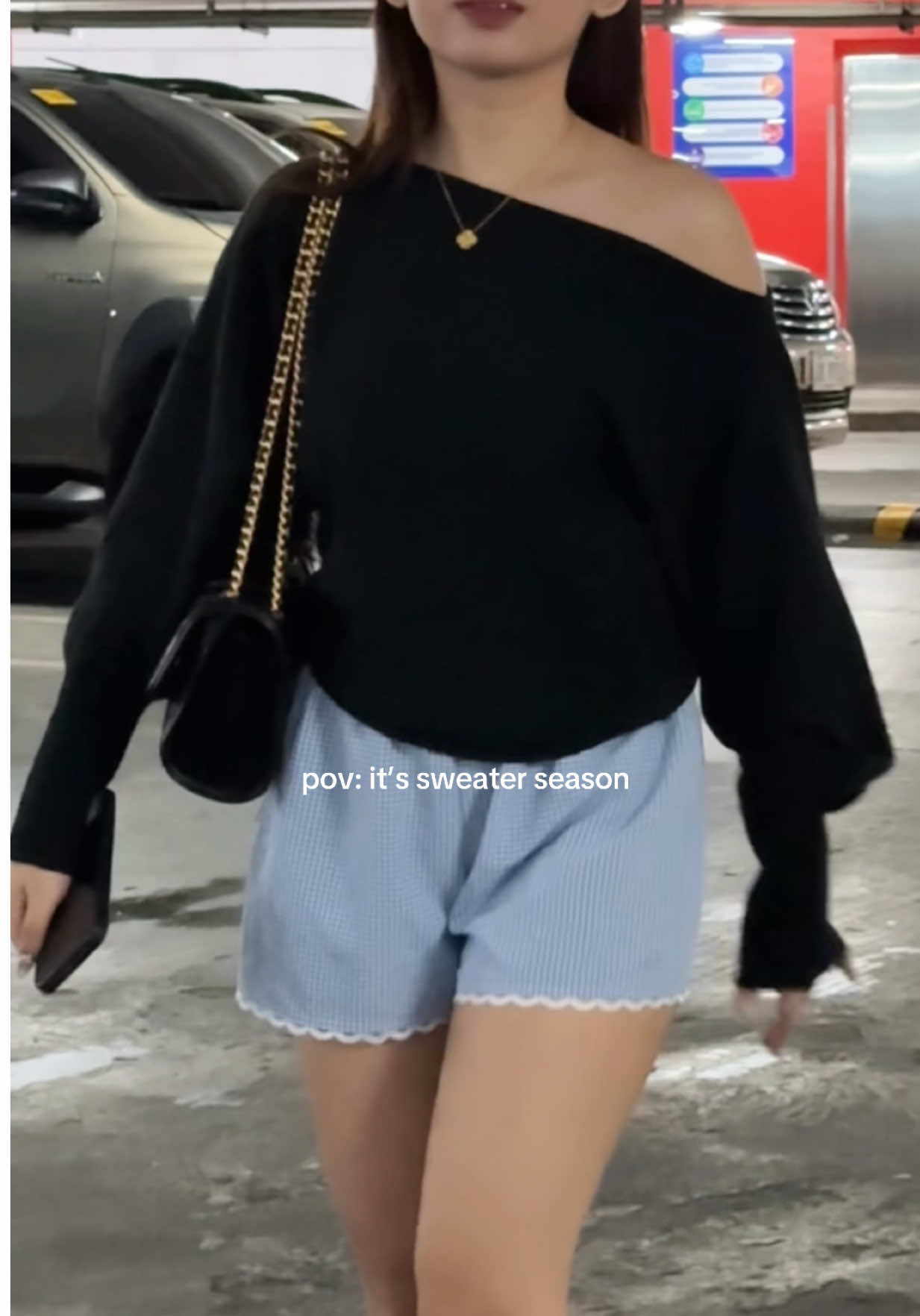 Tag lamig na naman #sweater #offshoulder #cardigansweater #rainyseason #outfit