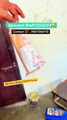 Sprocket Shaft Yamaha FZV2/V3 Genuine parts😎🙏 For more information Direct call 📞 Or Whatsapp 📲-9807060115  All Bike Genuine Parts Available On Our Store||❤️  #yamahagenuineparts #countershaft #yamahaparts #bikerszone #wholesale 