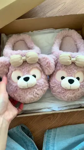 (sz lẻ tăng 1sz) Dép bông Mùa Đông Mới Phong Cách chú gấu thắt nơ xinh xắn ấm áp dành ch... #thoitrangnu #xuhuong #depxinh #depbong #depnu 