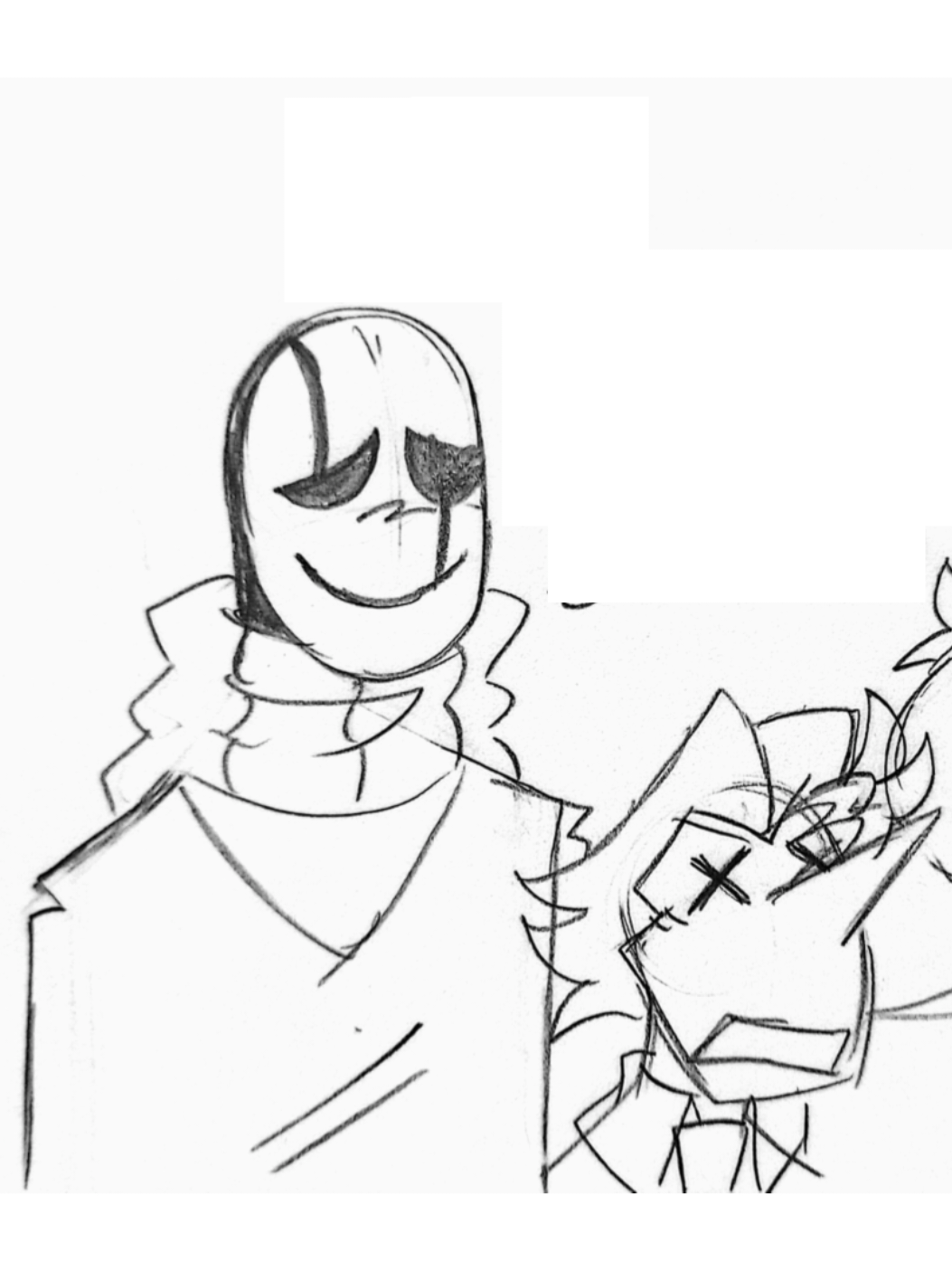 Weird Spamtenna Scenario don't ask. I just really like Gaster interacting with Spamton, it's funny to me (also. I love Gaster.) #deltarune #deltarunechapter3 #spamton #tenna #spamtenna 