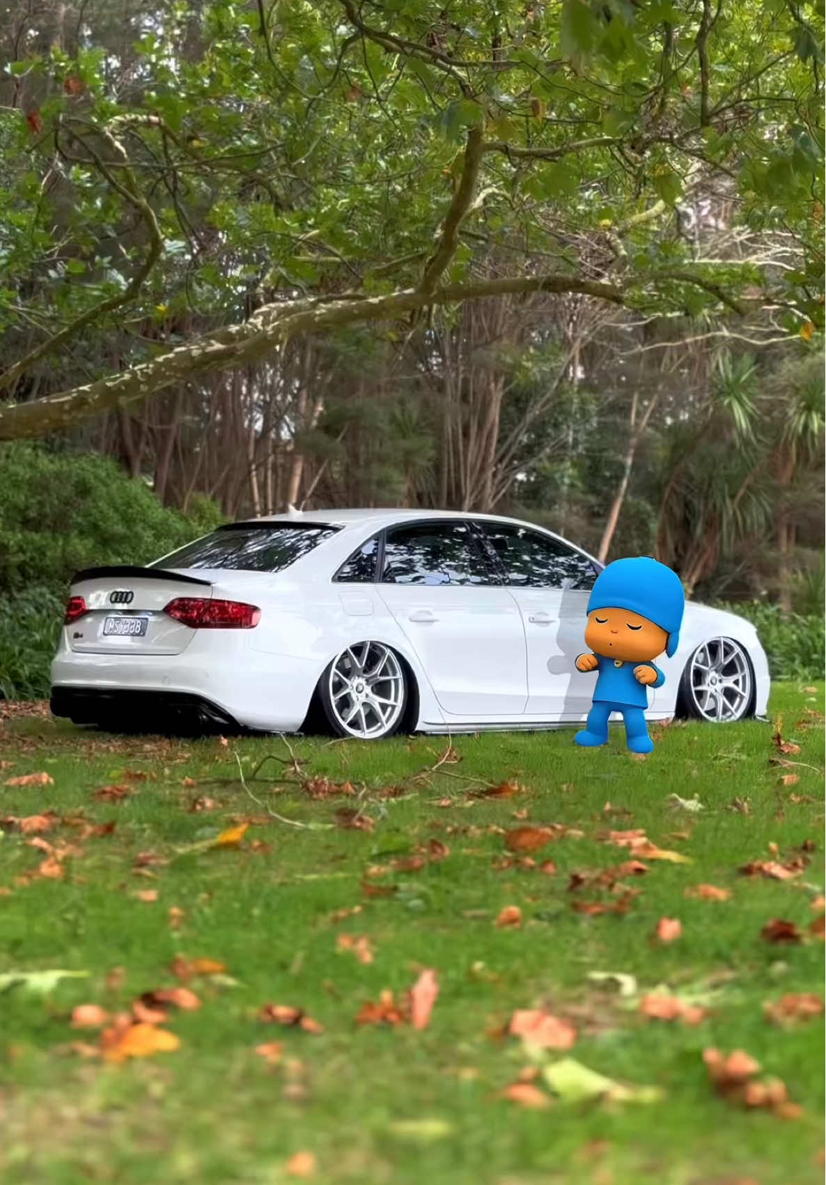 New Trend alert 🚨 Pocoyo gon wild 😜  Shadows unlocked 👻 Bagged Audi S4 🤍 #CapCut #capcut #capcutpioneer #pocoyo #carsoftiktok 