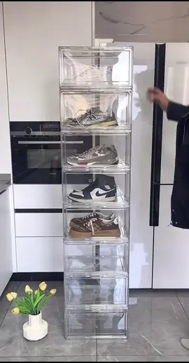 Hộp Đựng Giày Trong Suốt Có Thể Sếp Lên Nhau Kích Thước 26x34x18.1Cm#xuhuong #thinhhanh #giadungtienich 