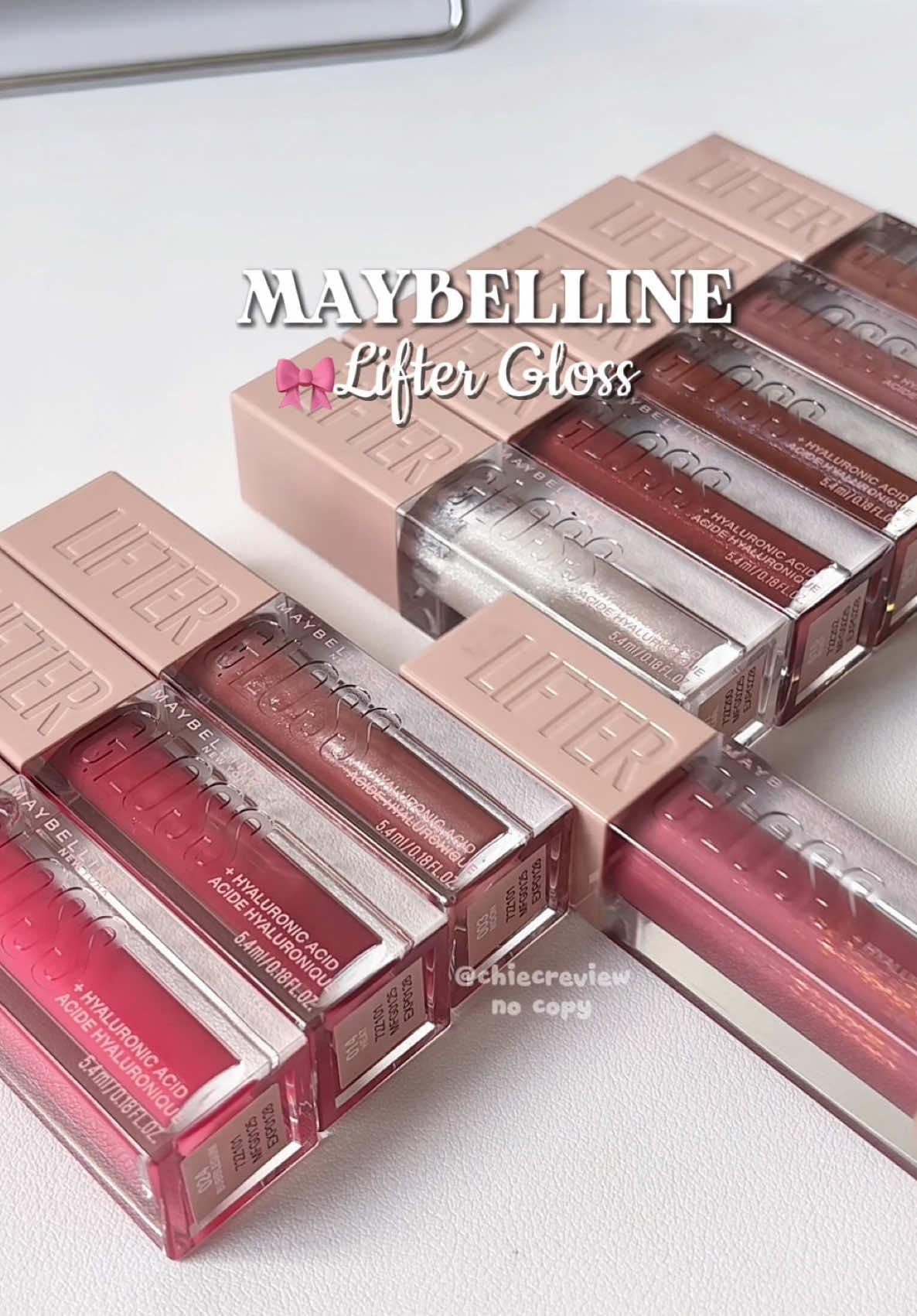 Tone hồng mặt mộc dùng vẫn xinh 🎀🫧  #maybelline #liftergloss #005petal #lipgloss #reviewson 
