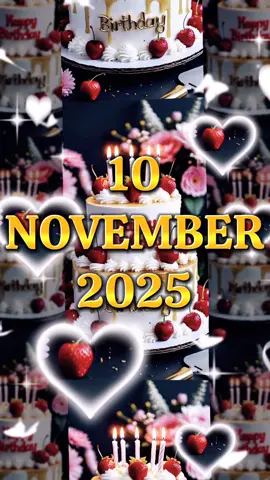 Happy Birthday 10 November 2025 #templatetiktok #happybirthdaytoyou #birthday #happybirthdaytemplate #fyp 