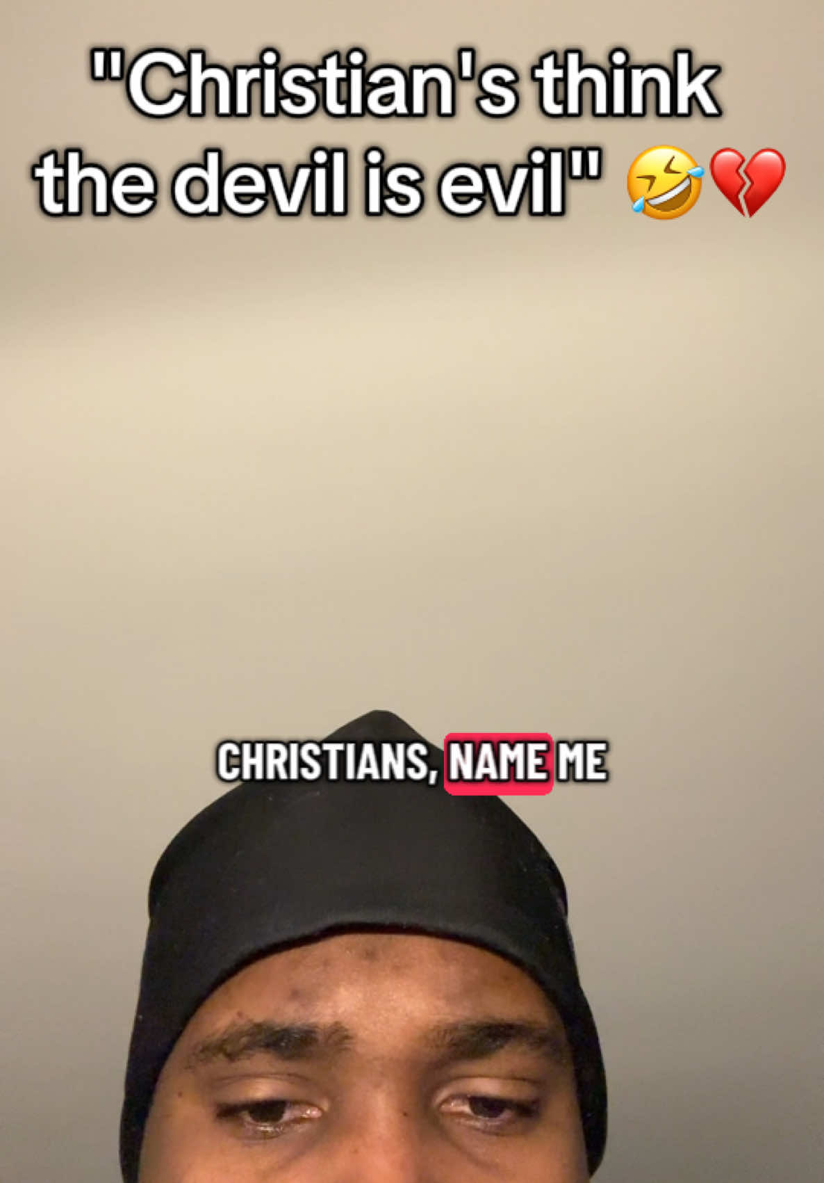How can christians say that the devil is evil, probably because they have never read the bible. #christianitytiktok #satan #atheism #devil #absurd 