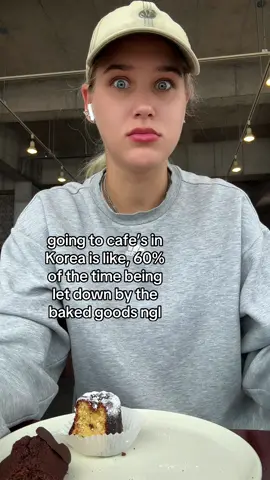 Or maybe I’m just picky? but I keep going back anyway! (The vibes! The drinks!) EDIT: cuz so many are telling me to eat Korean sweet treats and go to Europe for pastries or that I’m just going to the wrong places: I lived in Seoul, I ate A LOT of different sweet Korean treats! - but sometimes you just want something that’s more like at home - and also it’s also lowkey easier to find a cafe to sit in to study or kill time and they often have more foreign/european style sweet treats / pastry than traditional Korean ones that are more common at tea houses I feel like. The ones with 떡, 빙수 (the more traditional ones, not a chain like sulbing) different types of 약과, 정과, 붕어빵, 약식, 호떡, 꽈배기, or dried persimmons etc feel more restricted to areas that are more traditional with hanoks etc or just smaller, and to be purchased at food markets or at street vendors depending on what it is! I went to SOOO many different cafes several times a week. I had places I loved and places I never went back to. And I can only eat so much salt bread without getting tired of butter… Everyone has different preferences and come with different expectations and earlier experiences- so if you get let down / disappointed or not is very personal - and is something that definitely did not happen to me att all cafes, and definitely not most bakeries! This was supposed to be a silly little video that only reached 1k views like most my content 😀🥰 #cafe  #matcha #korea #coffee #fyp 