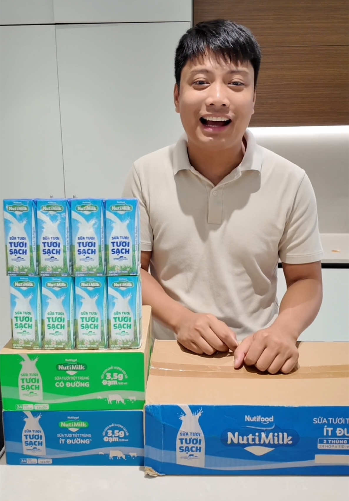 Sữa Nutimilk 180ml tặng thêm 8 hộp khi mua thùng 48 #hieptrangreview #trangkiudaily #hieptrangdaily 