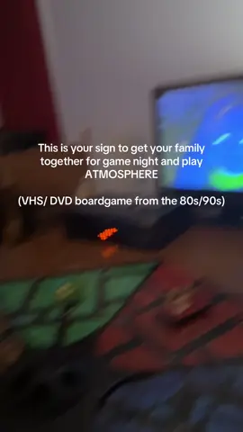 anyone else grow up playing this scary ass game with their family while screaming “ROLL THE FUCKING DICE WE ARE RUNNING OUT OF TIME” as if your lives were on the line? #atmosphere #dvd #vhs #nostalgia #GameNight