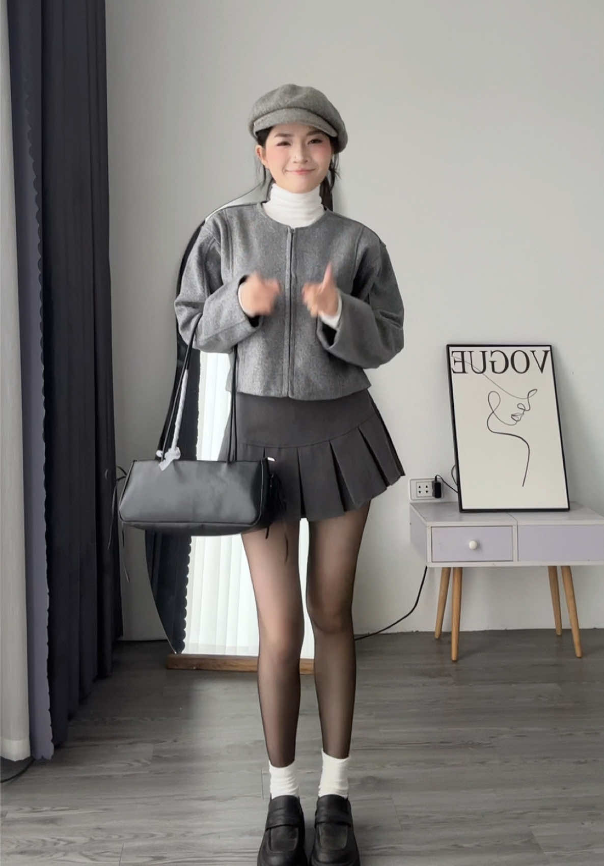 Mê màu xám dơ tay ạ @kimeehouse #myoutfit #changmacgi #reviewlamdep #bienhinh 