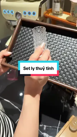 Set ly thuỷ tinh #giadungtienich #giadungthongminh #fyp #setlythuytinh 