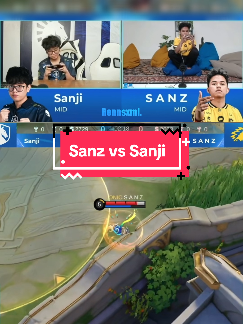 SANZ vs Sanji By One Gusion by DANA #SANZ #MLBB9TH #MLBB #mlbbcreatorbase 